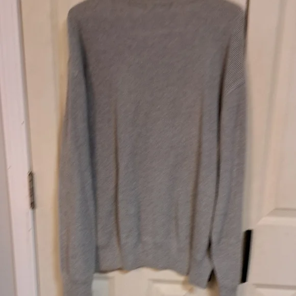 Nautica Men's Classic Gray Crewneck Sweater - Picture 3 of 3